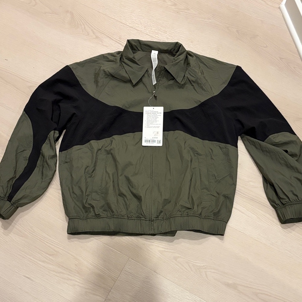 Nylon Colourblock Collared Jacket SOTM